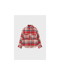 TWEEN RED AND BLACK PLAID SHACKET