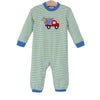 SPORTS DUMP TRUCK APPLIQUE ROMPER