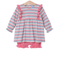 STELLA BLOOMER SET MULTI STRIPE