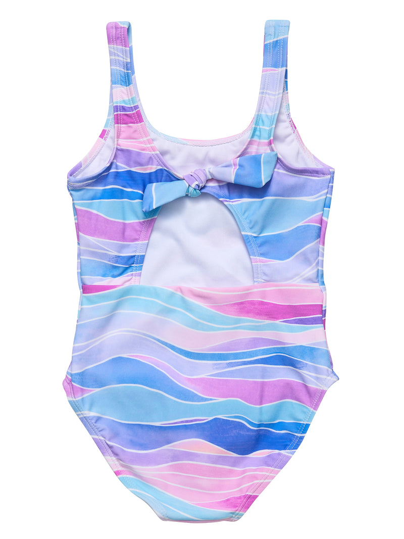 WATER HUES TIE BACK SWIMSUIT