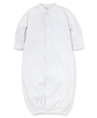 WHITE/LT. BLUE KISSY BASICS CONVERTER GOWN