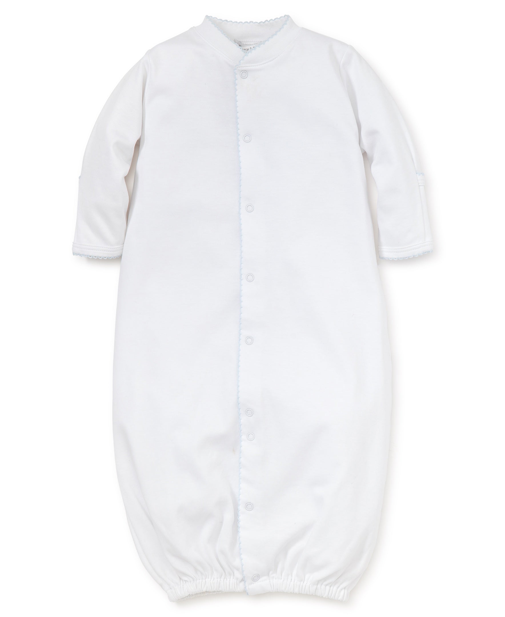 WHITE/LT. BLUE KISSY BASICS CONVERTER GOWN
