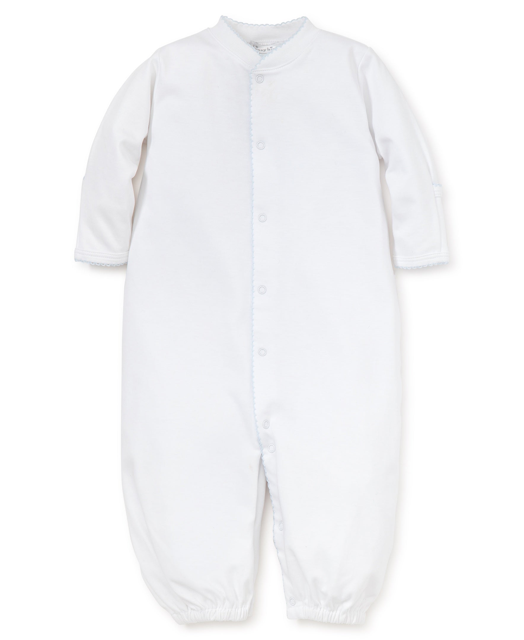 WHITE/LT. BLUE KISSY BASICS CONVERTER GOWN