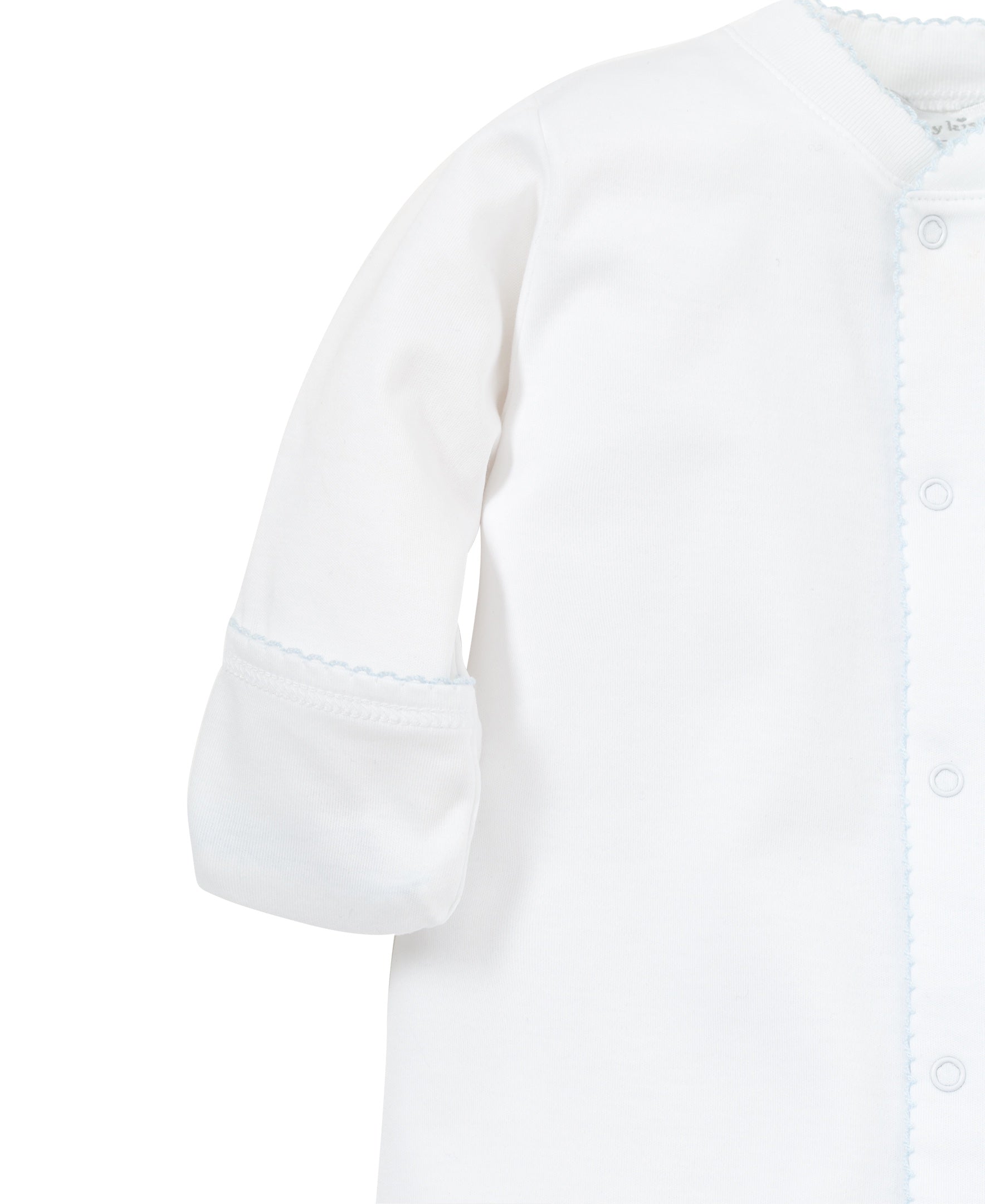 WHITE/LT. BLUE KISSY BASICS CONVERTER GOWN