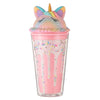 UNICORN SCOOP CONE TUMBLER - PINK
