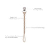 TOAST SWEETIE STRAP SILICONE ONE-PIECE PACIFIER CLIP