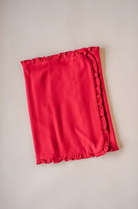 RUFFLE BABY BURP CLOTH (MULTIPLE COLORS)