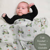 GOLF A ROUND BABY MUSLIN SWADDLE BLANKET