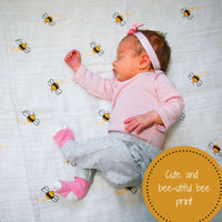 BEE-UTIFUL BABY MUSLIN SWADDLE BLANKET
