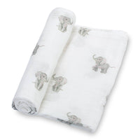 BABY ELEPHANT BABY MUSLIN SWADDLE BLANKET
