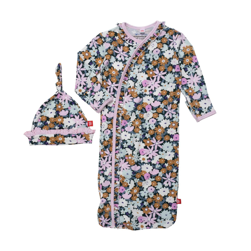 FINCHLEY RUFFLE PLACKET  MAGNETIC GOWN & RUFFLE HAT