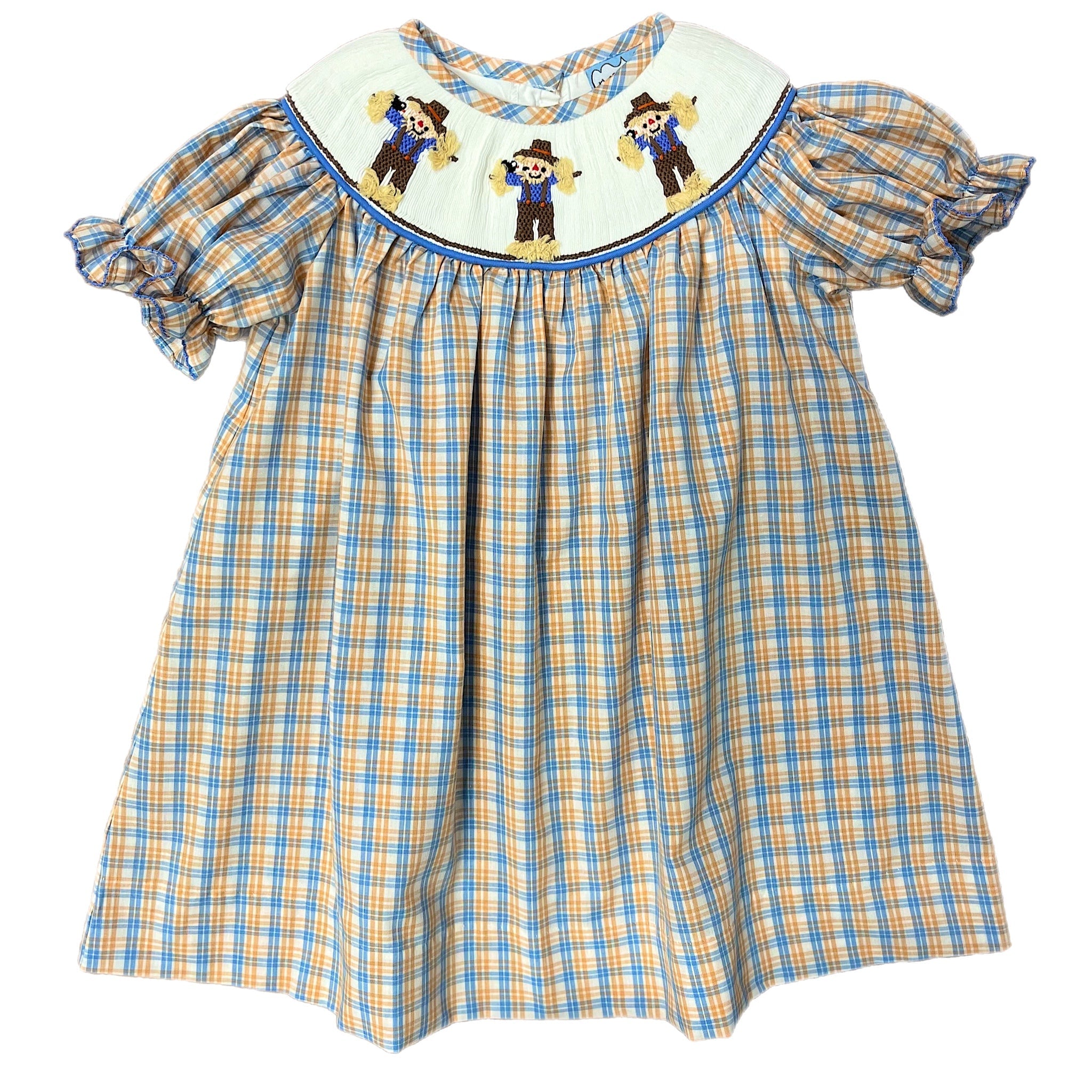 SCARECROW SMOCKED BISHOP DRESS
