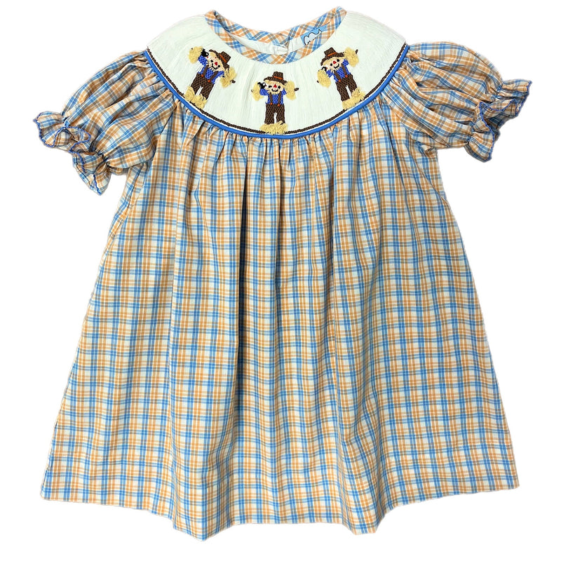 SCARECROW SMOCKED BISHOP DRESS