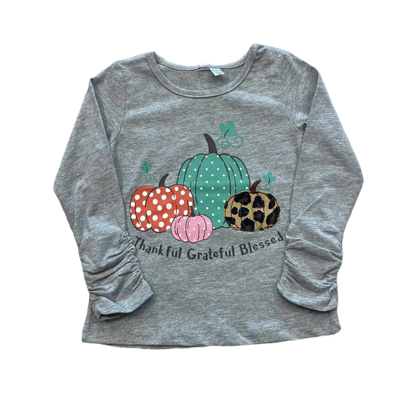 THANKFUL GRATEFUL BLESSED PUMPKIN TOP