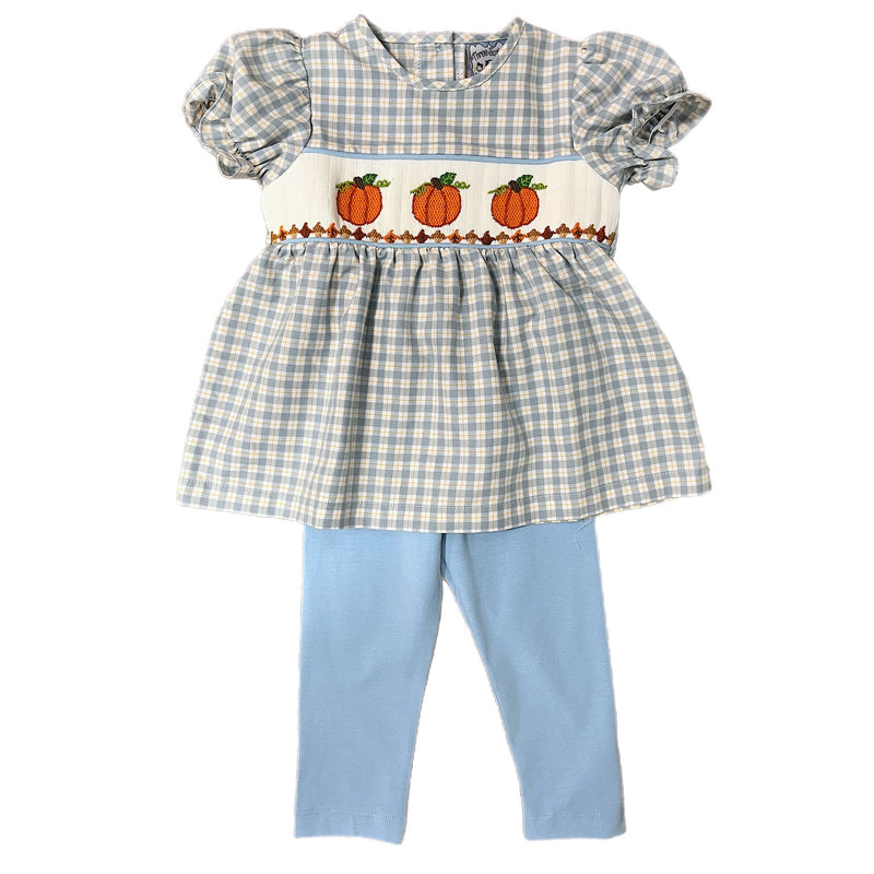 PUMPKIN SMOCKED LEGGINGS SET