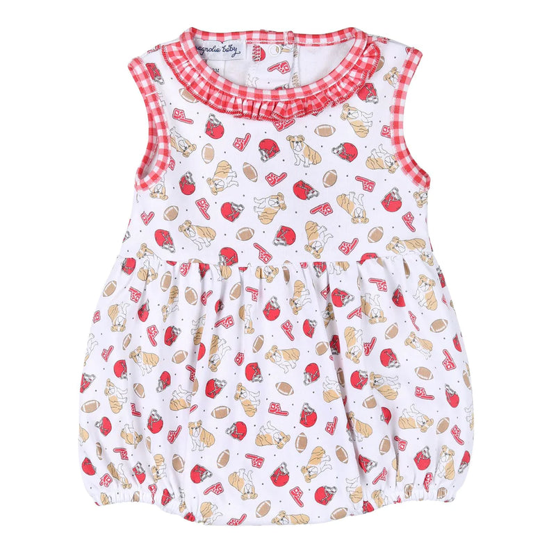 BULLDOG FOOTBALL PRINTED SLEEVELESS GIRL BUBBLE