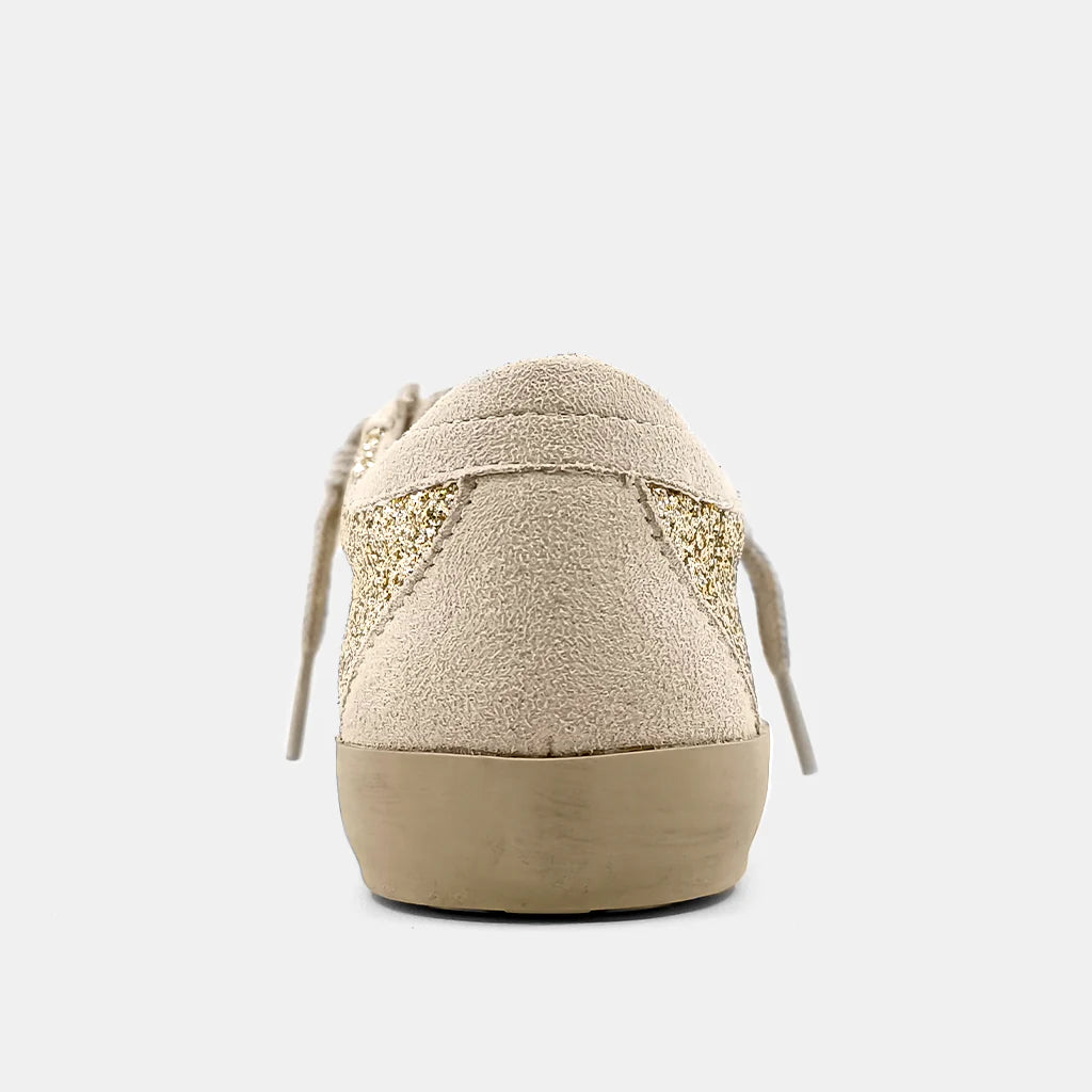 PAULA TODDLER SNEAKER - GOLD GLITTER