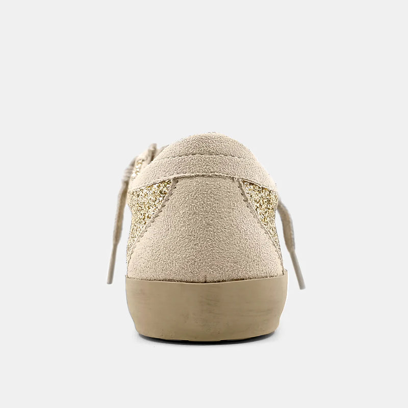 PAULA TODDLER SNEAKER - GOLD GLITTER