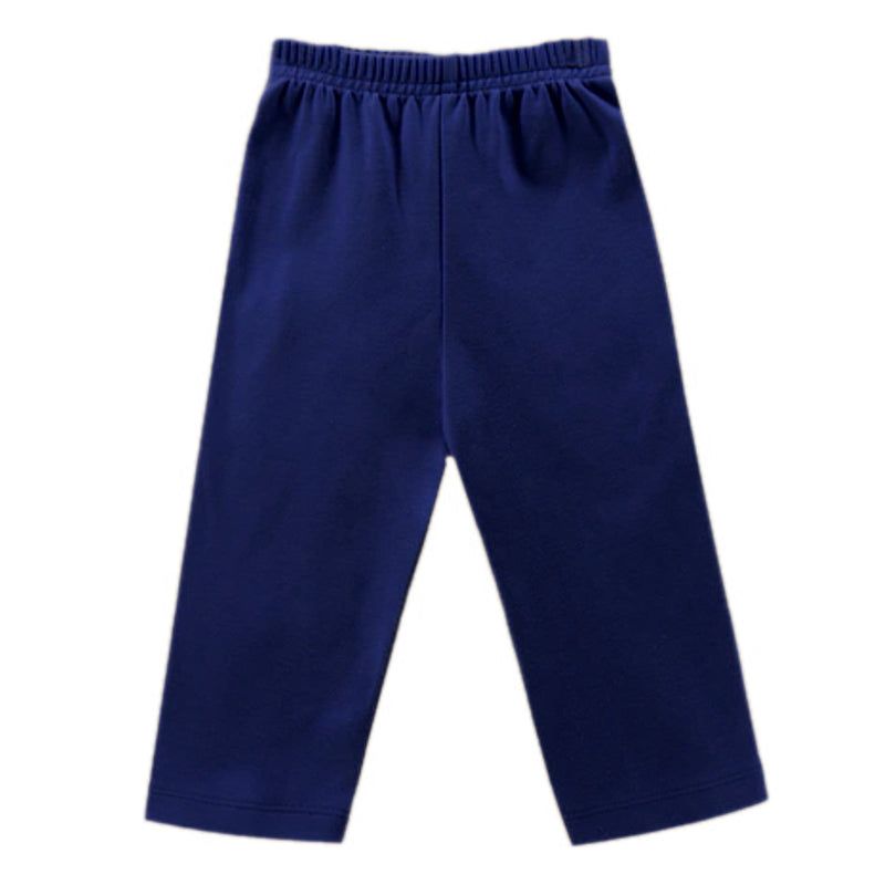 NAVY LEO KNIT PANT