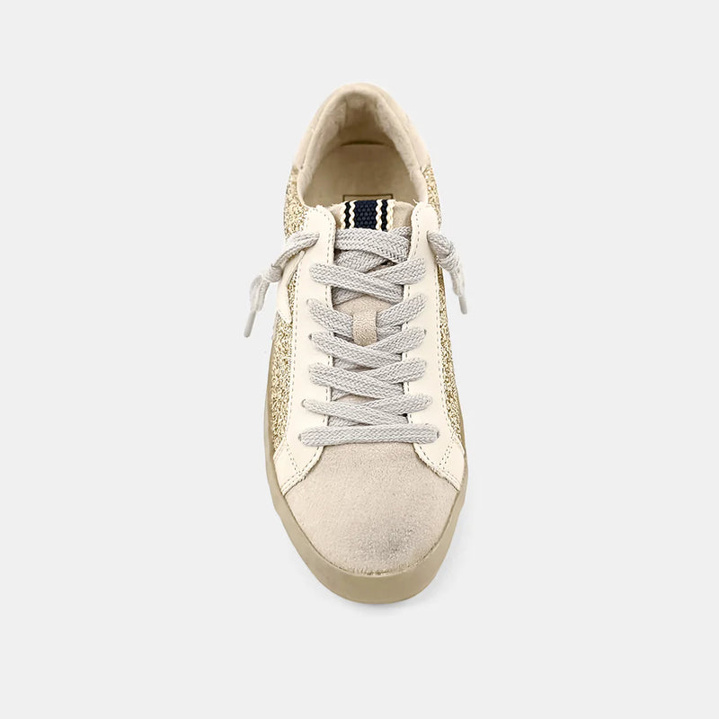 PAULA TODDLER SNEAKER - GOLD GLITTER