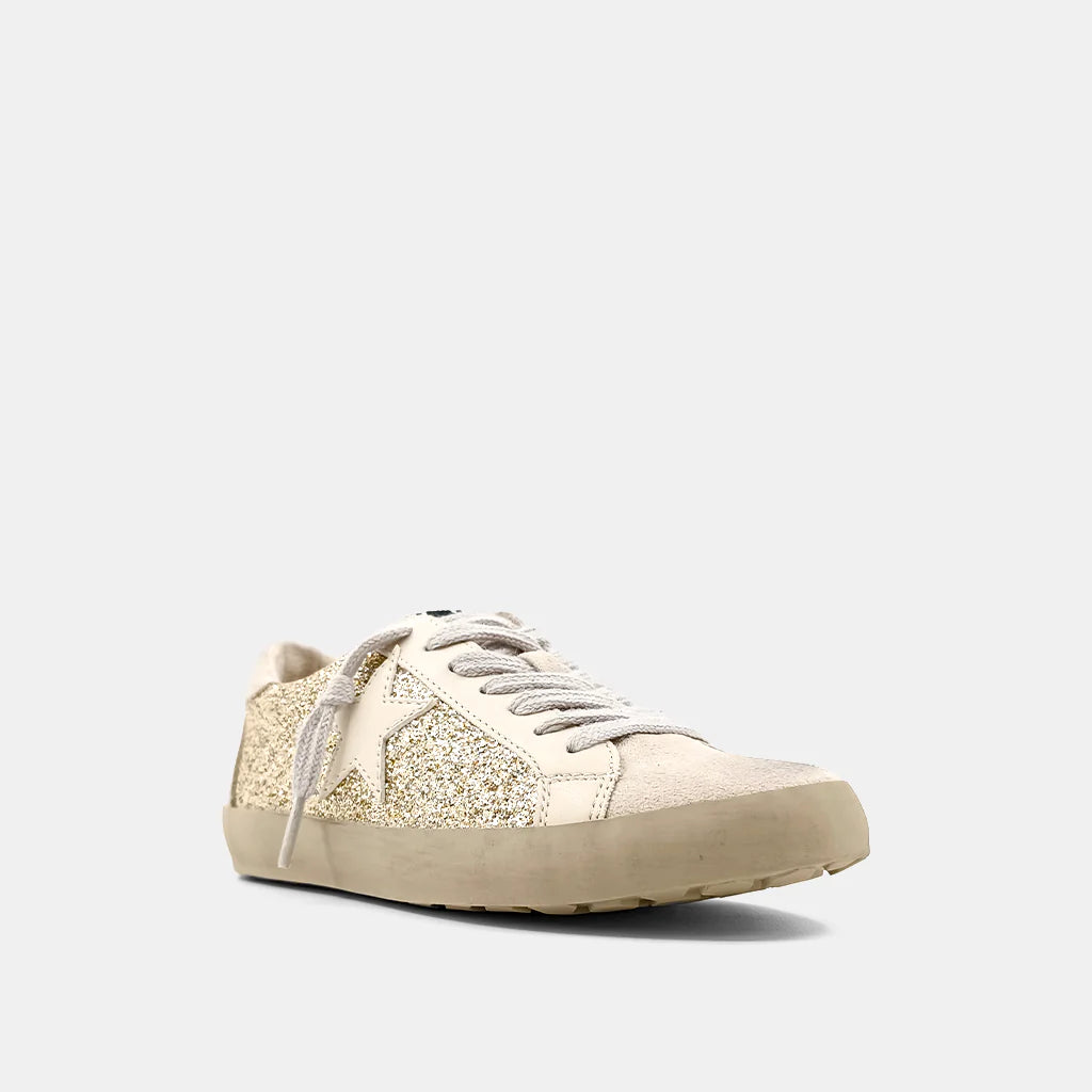PAULA TODDLER SNEAKER - GOLD GLITTER