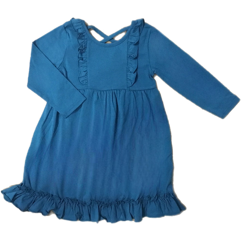 CLAIRE CROSSBACK DRESS - TEAL