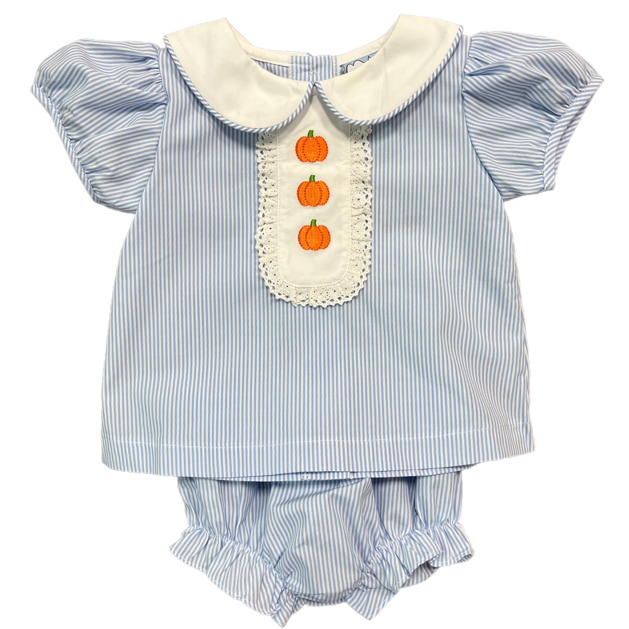 PUMPKIN TRIO GIRLS BLOOMERS SET