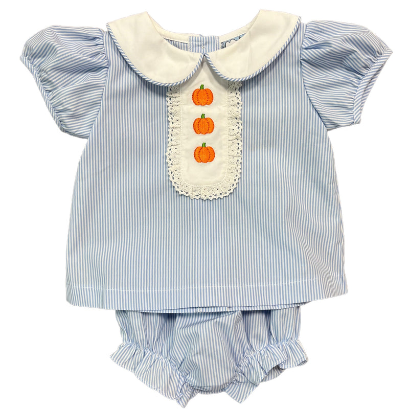 PUMPKIN TRIO GIRLS BLOOMERS SET