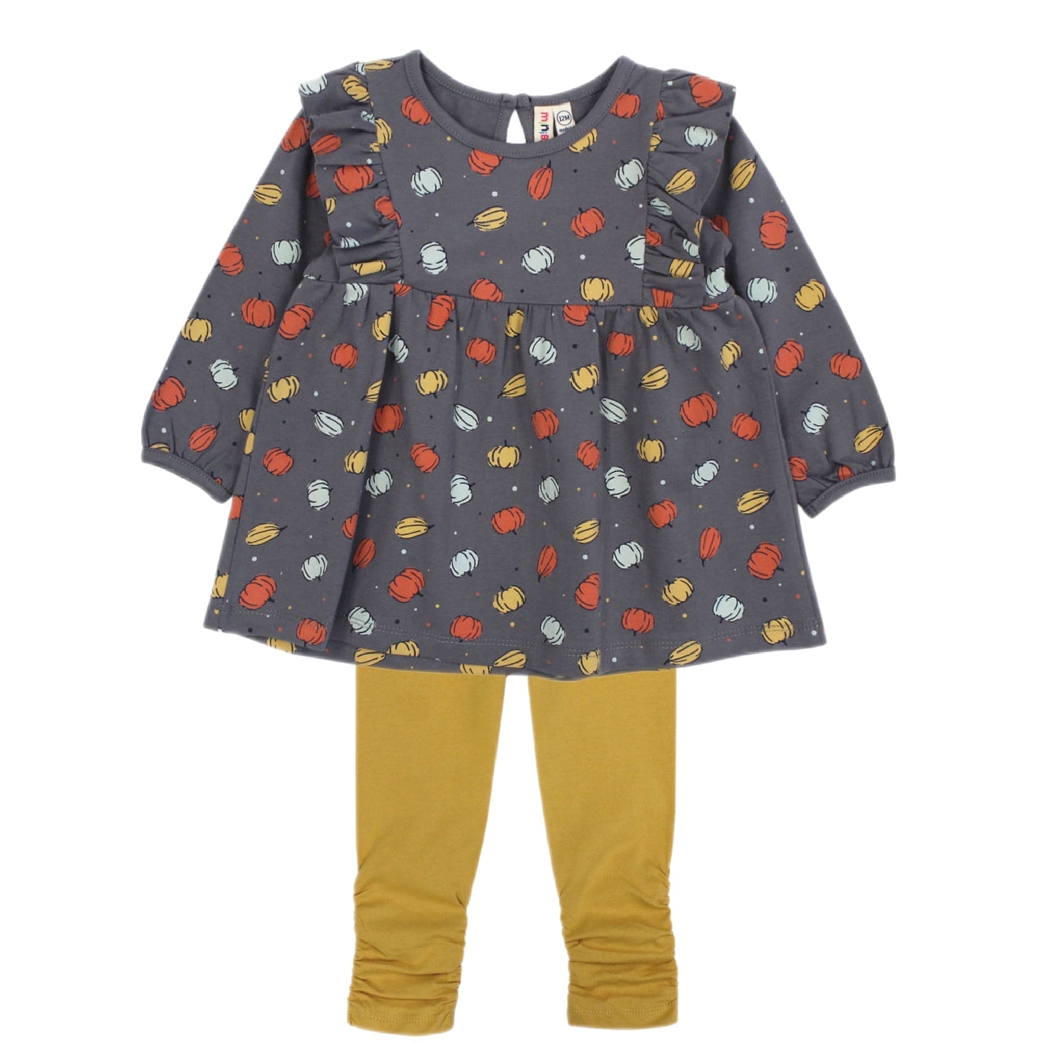 PUMPKIN PRINT TUNIC AND LEGGINGS SET