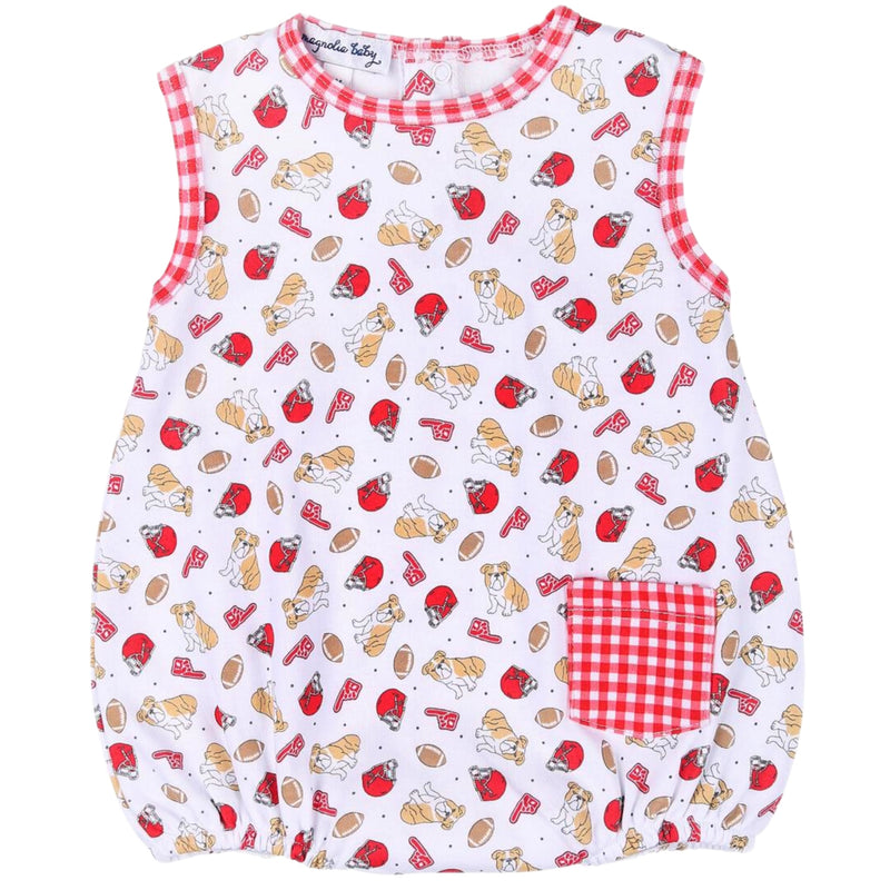 BULLDOG FOOTBALL PRINTED SLEEVELESS BUBBLE