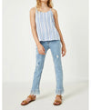 TWEEN CROPPED DISTRESSED JEANS