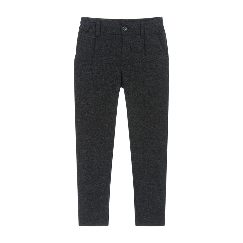 BOYS NAVY KNIT DRESS PANTS