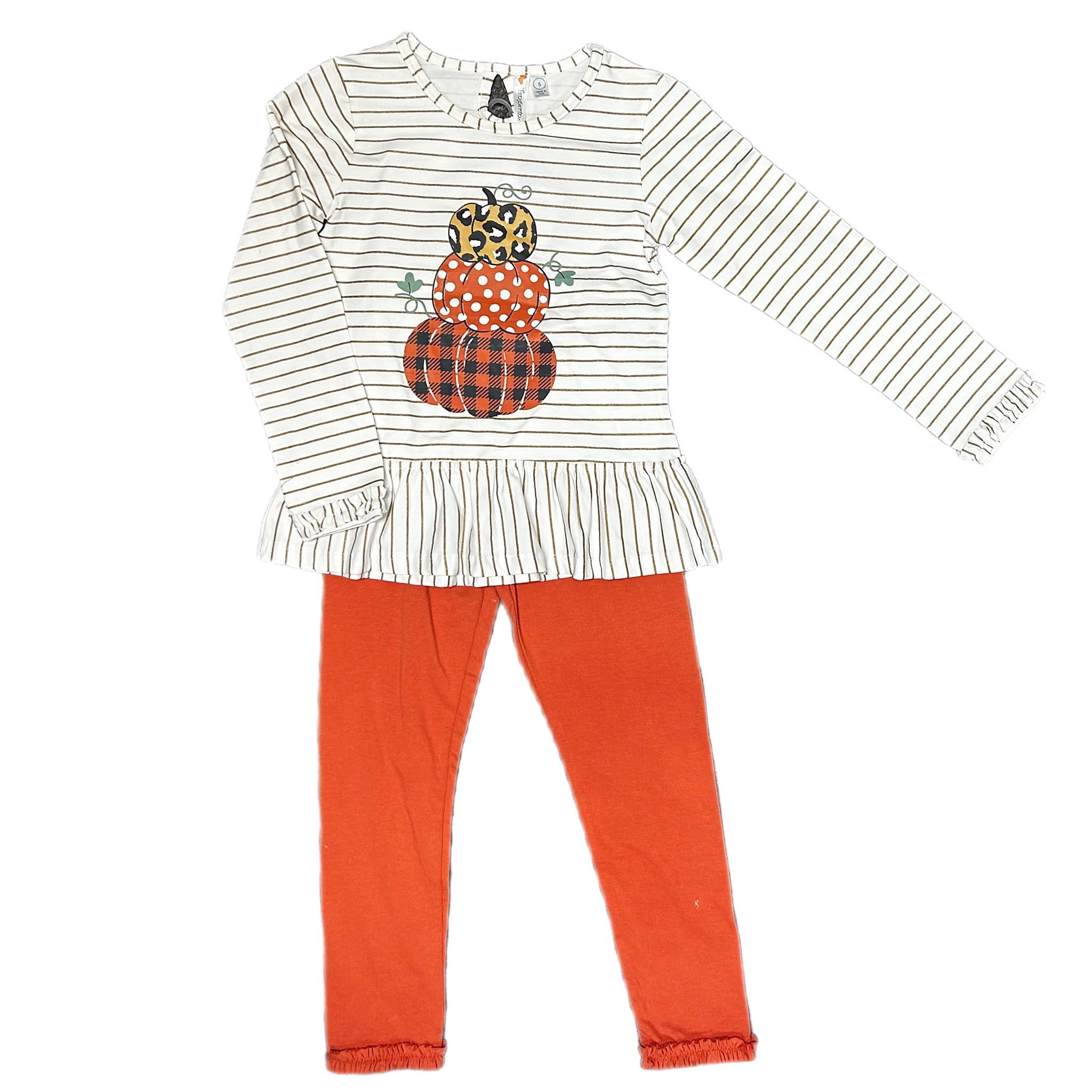 PUMPKIN STACK TUNIC AND LEGGINGS SET