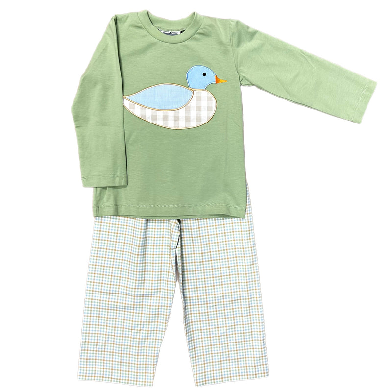 DUCK APPLIQUE PANT SET