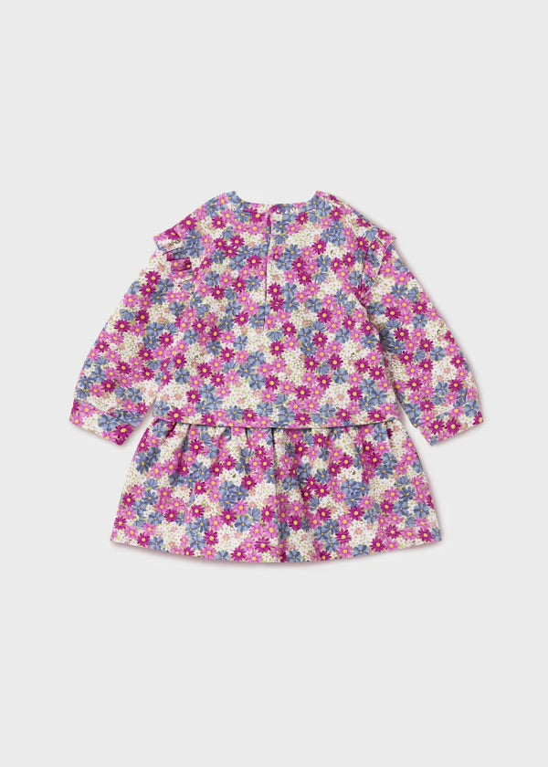 FLORA PRINT DROP WAIST BABY DRESS