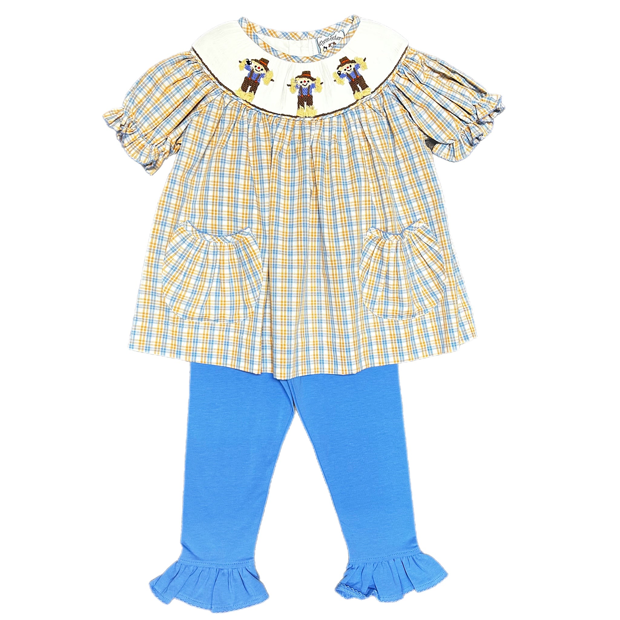 SCARECROW SMOCKED RUFFLE PANT SET