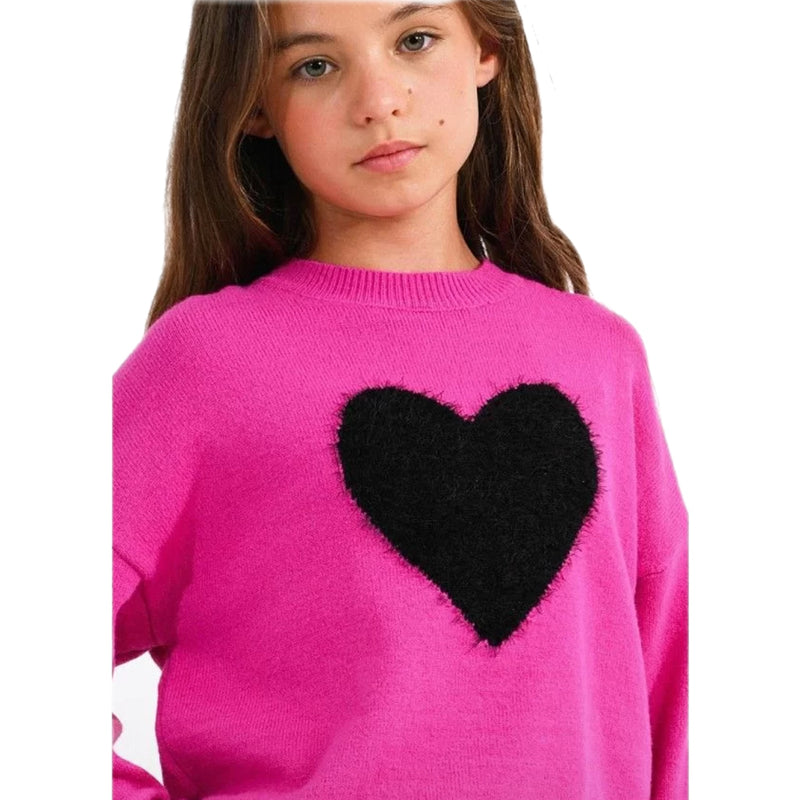 TWEEN BE STILL MY HEART SWEATER