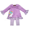 UNICORN APPLIQUE LEGGINGS SET