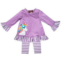 UNICORN APPLIQUE LEGGINGS SET