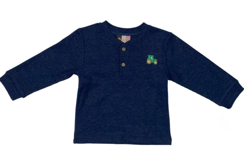 BOYS HENLEY SHIRT - TRACTOR