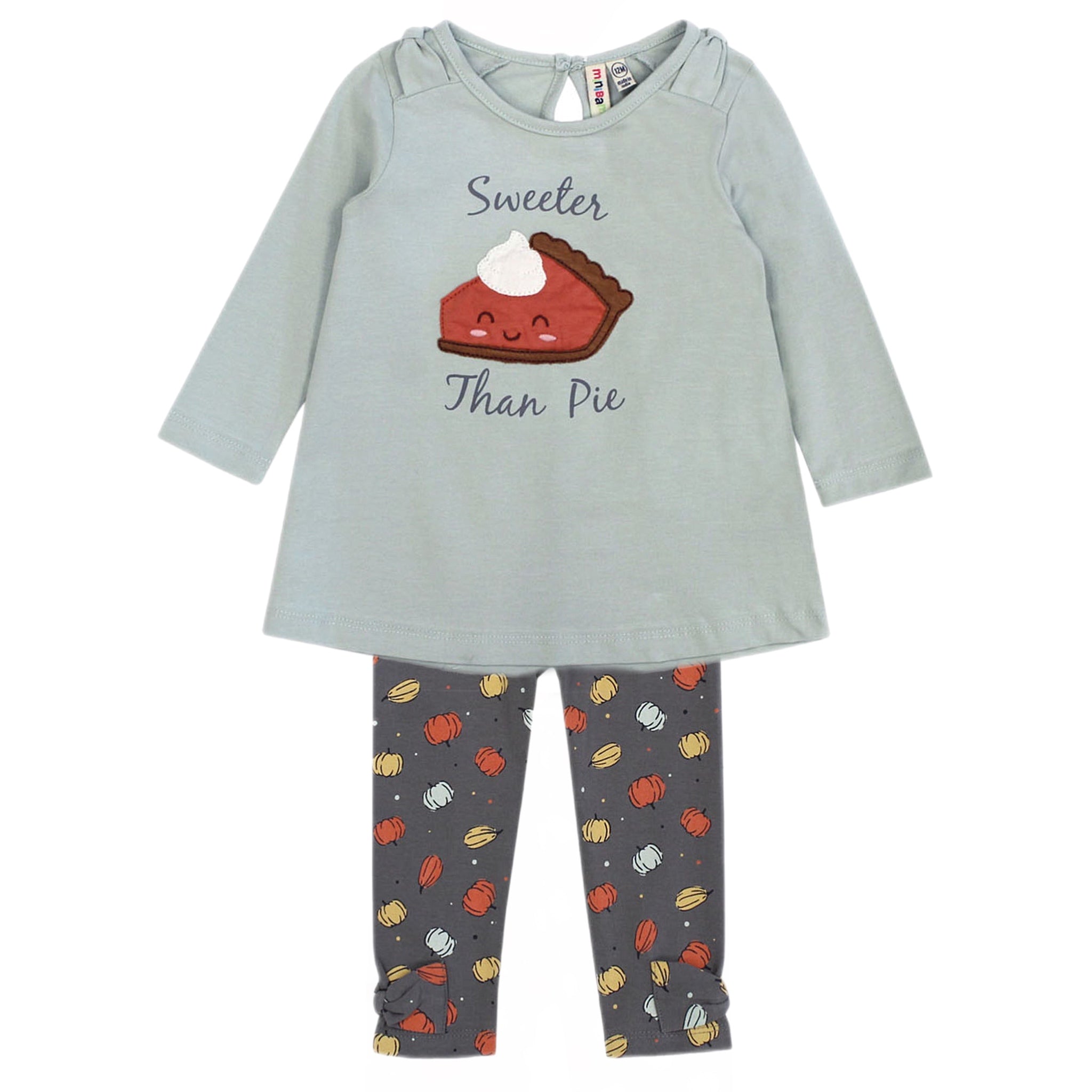 SWEETER THAN PUMPKIN PIE APPLIQUE TUNIC AND LEGGINGS SET