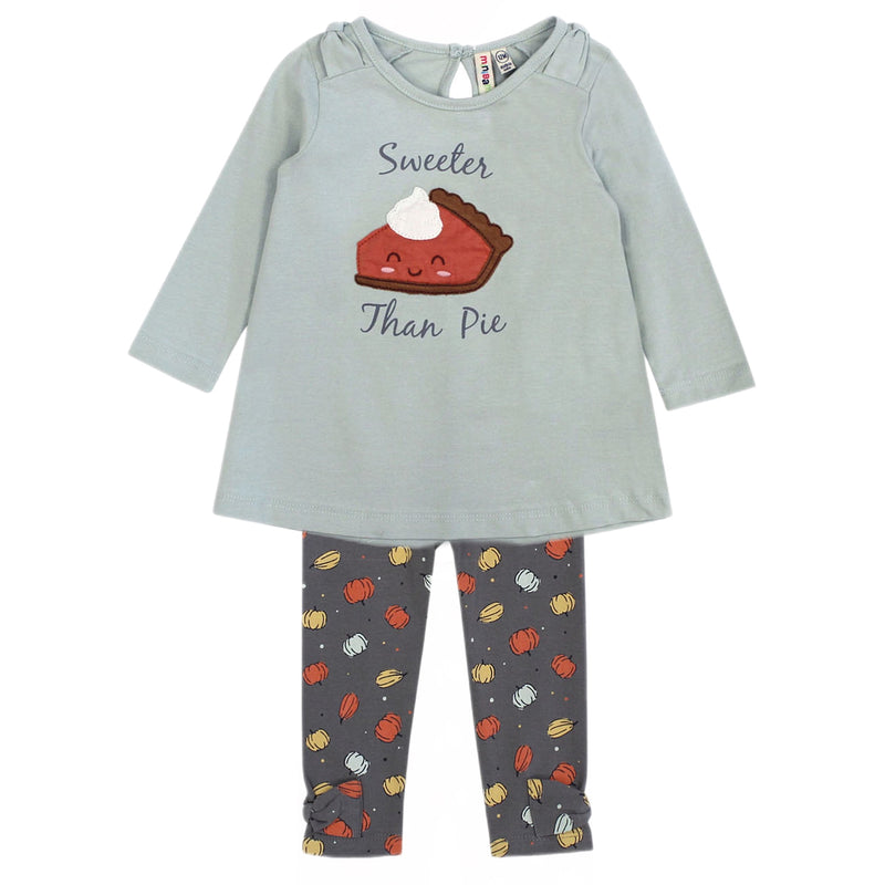 SWEETER THAN PUMPKIN PIE APPLIQUE TUNIC AND LEGGINGS SET