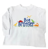 WHITE KNIT LONG SLEEVE BIG BROTHER TEE