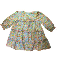 PINK FLORAL PANEL DRESS