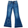 TWEEN MEDIUM BLUE STAR FLARE JEANS