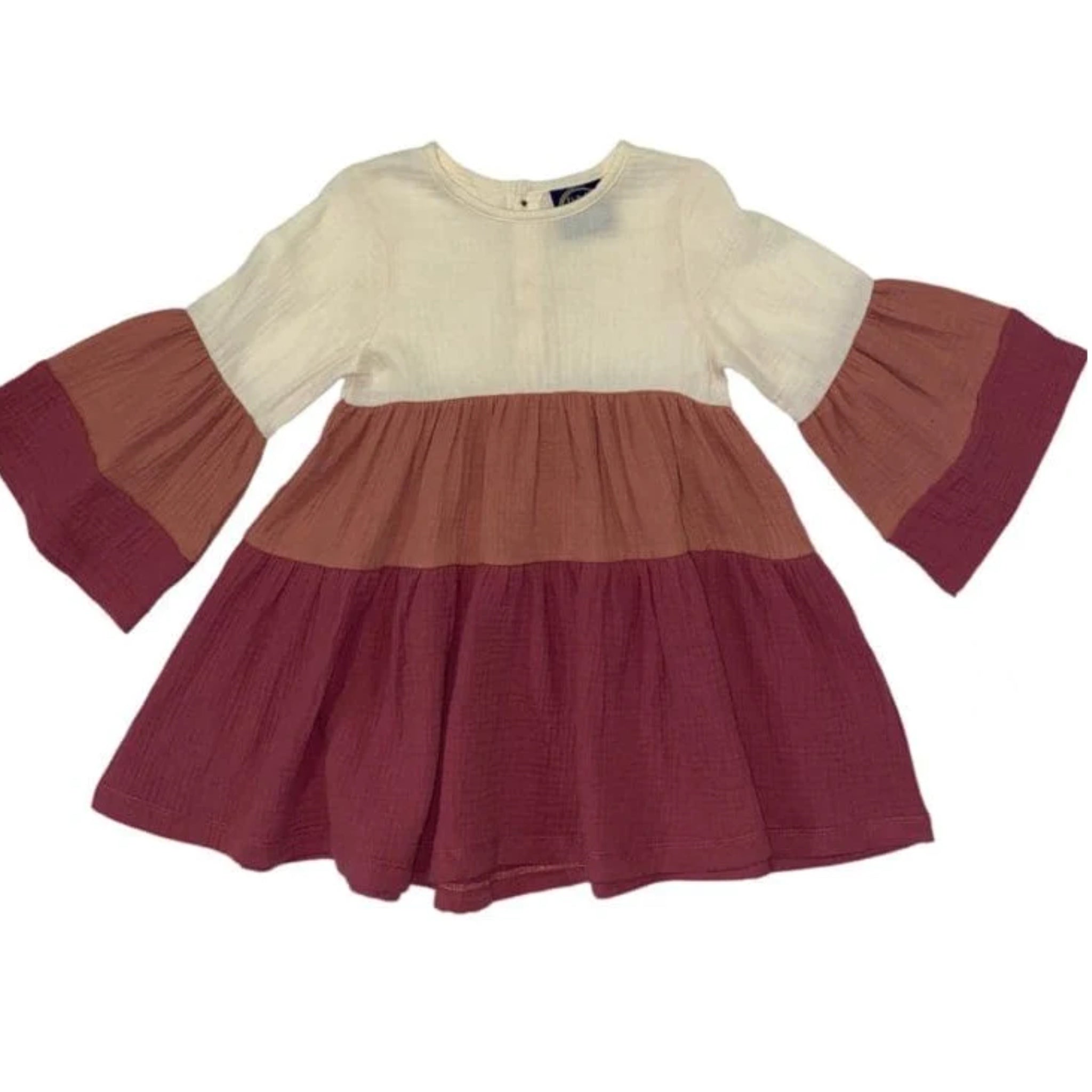COLORBLOCK MUSLIN DRESS
