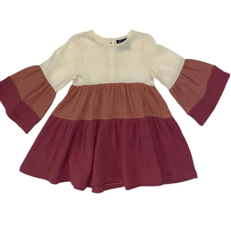 COLORBLOCK MUSLIN DRESS