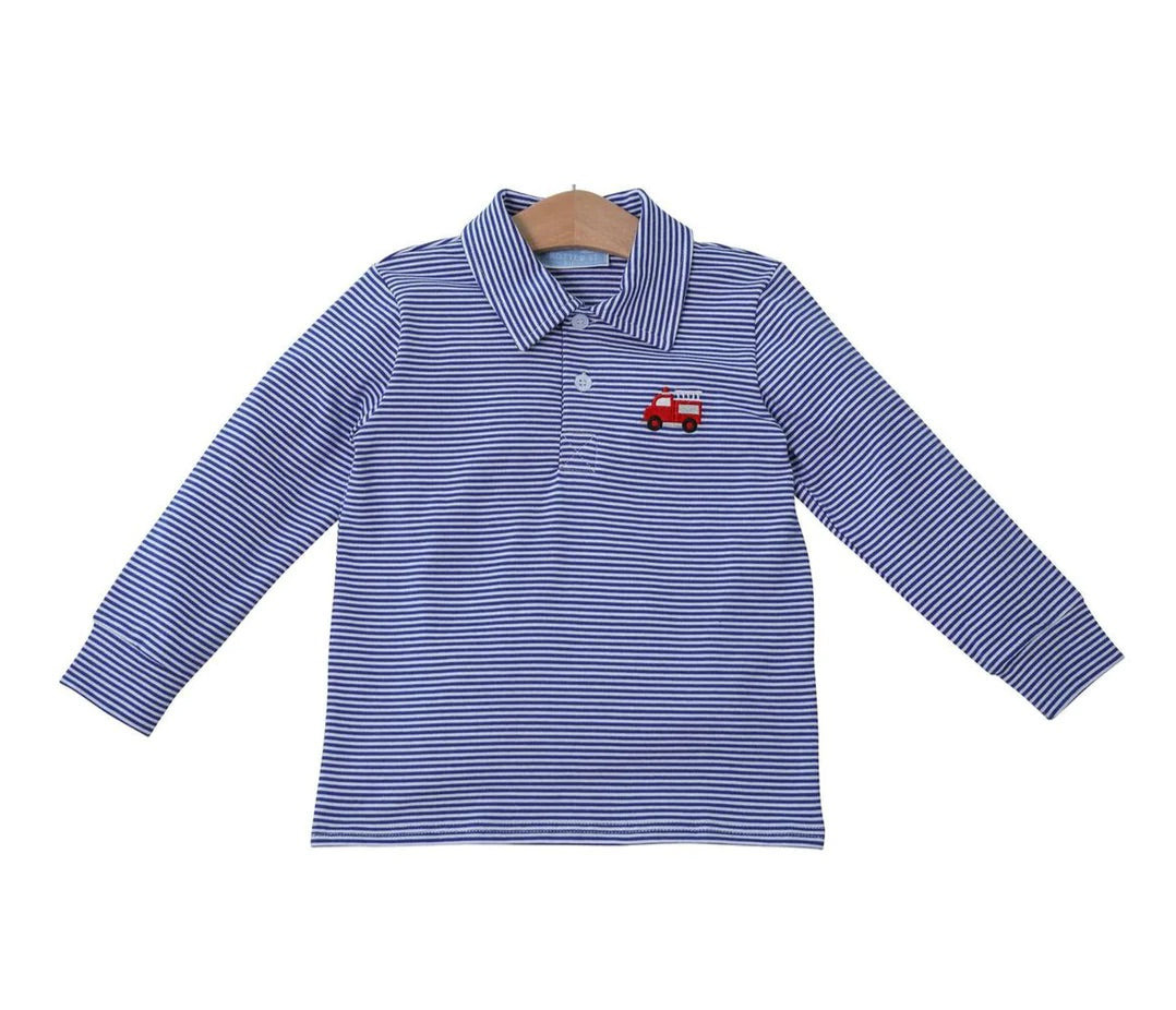 FIRETRUCK EMBROIDERED POLO