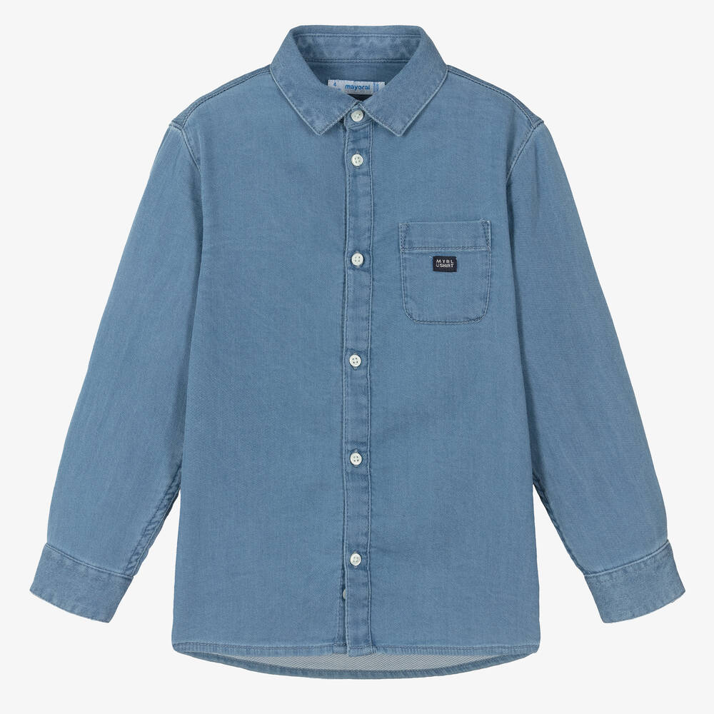 BOYS CHAMBRAY BUTTON DOWN