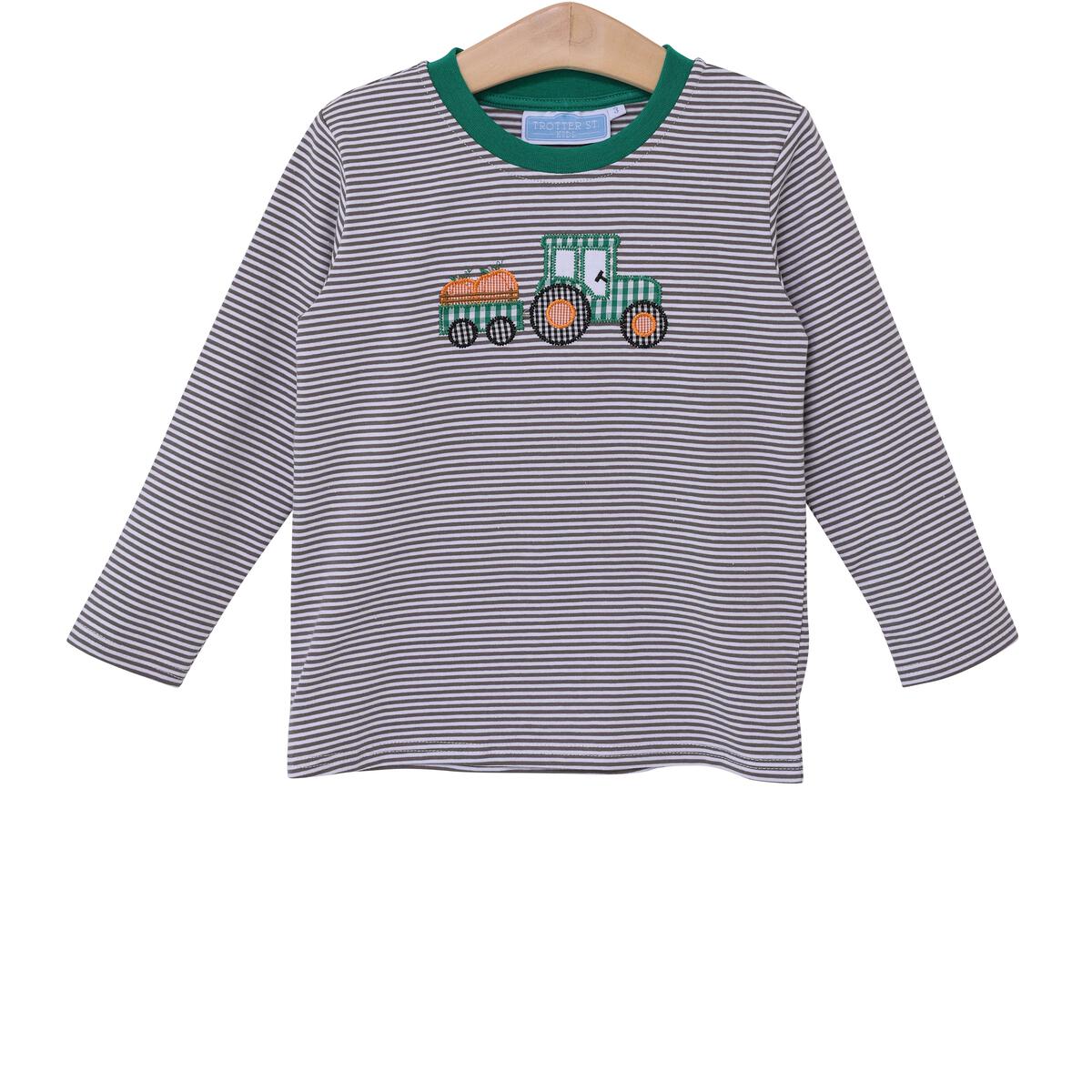 PUMPKIN TRACTOR APPLIQUÉ TEE